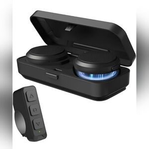 Motorcycle Helmet Bluetooth Speakers w/ Mic & Charging Case